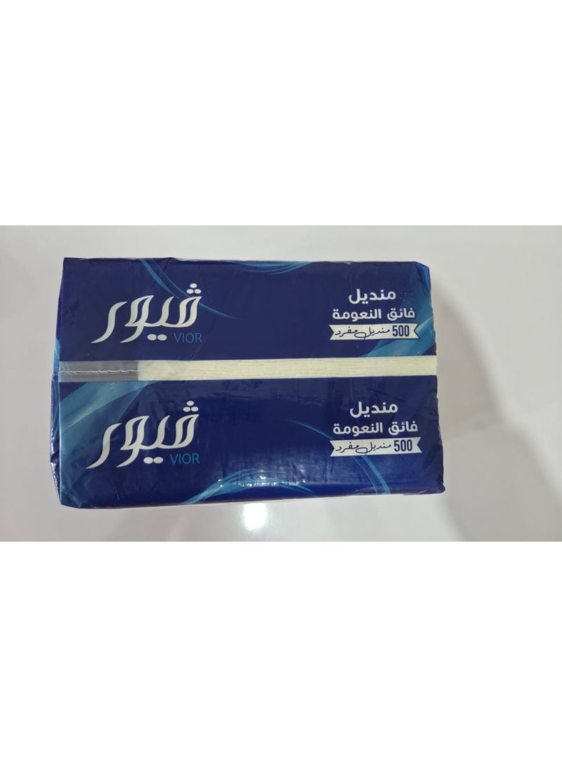 Vior Facial Tissue - 10 packs - 500 Sheet - 3 Ply - Image 4